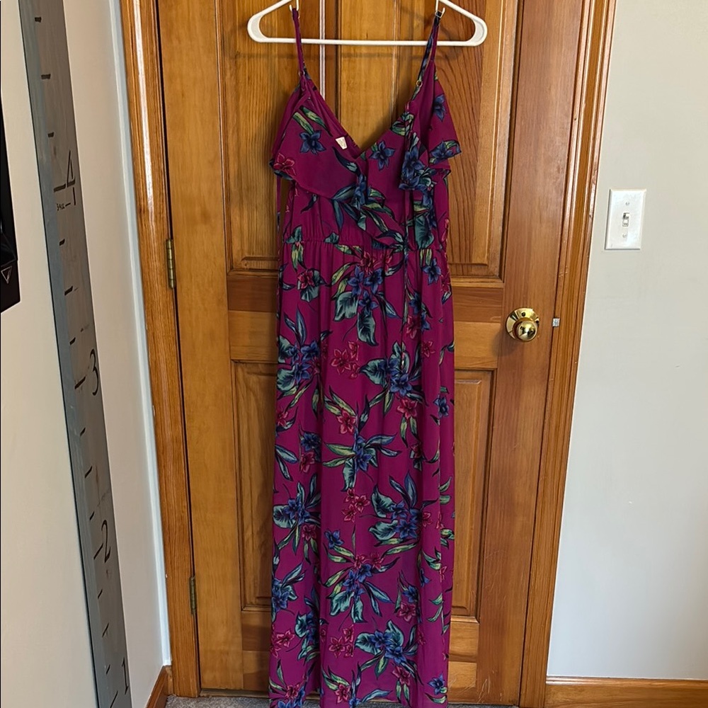 Japna Purple Floral Maxi Dress, like new condition, wore once